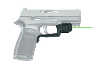 Image of Crimson Trace Laserguard Green Laser Sight, Black, 5mW, 515-532nm, For Sig Sauer P320, LG-420G