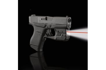 Image of Crimson Trace Laser Guard Pro Weapon Light for Glock , CR2, Red, 150 Lumens, Black, LL-803