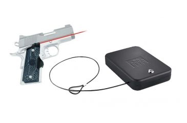 Image of Crimson Trace LG-905 Master Series G-10 LaserGrip for Compact 1911 Handguns &amp; FREE Nanovault NV 200 Hand Gun Safe