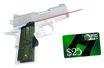 Image of Crimson Trace Master Laser-Grip Laser Sight for 1911 Compact w/ Green G10 Finish LG-911 w/ 25 Dollar Email Gift Certificate