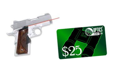 Image of Crimson Trace Master LaserGrip Laser Sight for 1911 Govftt + Commander, Walnut LG-908 w/ 25 Dollar Email Gift Certificate