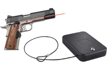 Image of Crimson Trace Master Series LaserGrip Walnut Laser Sight Grip for 1911 Government / Commander &amp; Nanovault NV 200 Hand Gun Safe