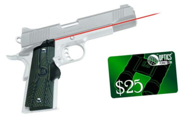 Image of Crimson Trace Master Series Red Laser Grip, for 1911 Full-Size, Green G10 Handle, w/ 25 Email Gift Certificate, LG-910-LG-910-KIT3