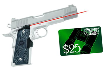 Image of Crimson Trace Master Series G10 Tactical Laser Grip for 1911 Government/Commander, w/ 25 Dollar Email Gift Certificate, LG-904-KIT2