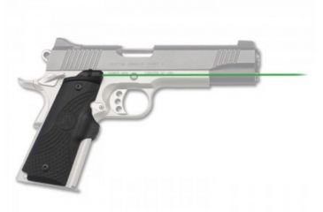 Image of Crimson Trace Master Series Lasergrip w/ Green Laser for 1911 Full-Size, Black, LG-919G
