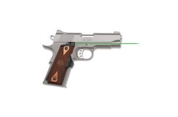 Image of Crimson Trace Master Series Cocobolo Diamond Lasergrips, Green Laser, Fits Full-Size 1911, Black/Brown, LG-920G