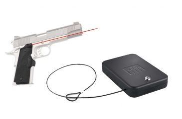 Image of Crimson Trace Master Series LG-919 Laser Grip for Full Size 1911 &amp; FREE Nanovault NV 200 Hand Gun Safe