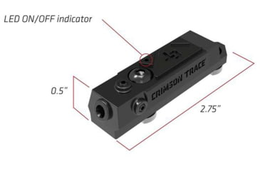 Image of Crimson Trace Rail Master Modular Tactical Laser, Black, 01-3000193