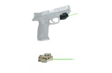 Image of Crimson Trace Rail Master Universal Fit Green Laser Sight, Black, Coyote Tan