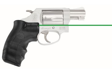 Image of Crimson Trace Smith and Wesson J-Frame Revolver Round Butt Lasergrip Green Laser Sight