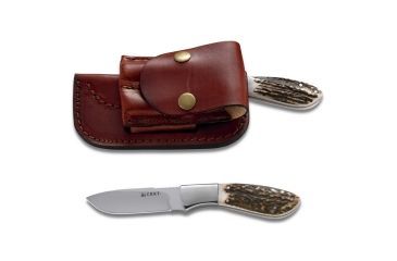 Image of CRKT Kommer Grandpa's Favorite Knife - Drop Point Fixed Blade, Stag Scales 2845