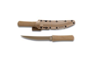 Image of CRKT Hissatsu Knife - Desert Tan Blade and Nylon Sheath  2907D
