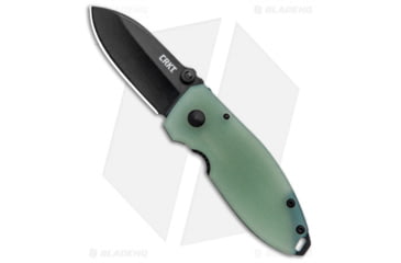 Image of CRKT Burnley Squid Folding Knife, 2.25in, D2, Spear Point Blade, G10 Jade Handle, Black/Jade, 5.75in, BHQ-97159