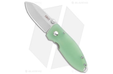 Image of CRKT Burnley Squid Folding Knife, 2.25in, D2, Spear Point Blade, G10 Jade Handle, Steel/Jade, 5.75in, BHQ-107739