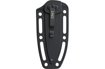 Image of CRKT Carson Neck Knife Satin Knife, 5.5in Overall, 2.5in Satin SS Blade, Black G10 Handle, Black Cord Lanyard, Sheath Includes Attachment Clip, Black Nylon Sheath, F402N