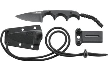Image of CRKT Columbia River Folts Minimalist Drop Point Knife, Black 2384K