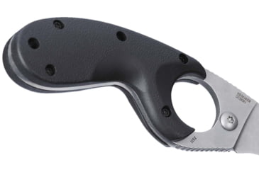 Image of CRKT Bear Claw 2.39in Fixed Blade Knife, AUS 8, Hawkbill, Black w/Veff Serrations Glass-Reinforced Nylon, 2511