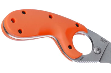 Image of CRKT Bear Claw 2.39in Fixed Blade Knife, AUS 8, Hawkbill, Orange w/Veff Serrations Glass-Reinforced Nylon, 2511ER