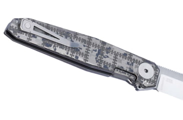 Image of CRKT Facet Rivet Folding Knife, 3.5in, CPM S35VN Stainless Steel Blade, Drop Point Blade, Titanium Handle, K253TM390