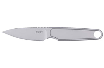 Image of CRKT HangTi Fixed Blade Knife, 1.06in, Titanium Blade, Drop Point, Gray Titanuim Handle, 7066