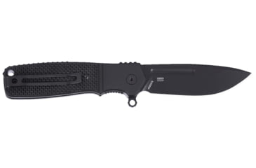 Image of CRKT Homefront Compact Folding Knife, 2.91in, 1.4116 Stainless Steel Blade, Drop Point Blade, Black Aluminum Handle, K245KKP