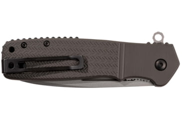 Image of CRKT Homefront Linerlock Assisted Opening Folding Knife, 3.56in, 12C27 Blade, Drop Point, OD Green Aluminum Handle, K252GXP