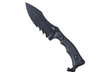 Image of Crkt CRKT Kaila Cumings Bugsy Fixed Blade Knife Black G-10 3.78&quot; Black Veff Serr, Black, 1095, adult, BHQ-181752