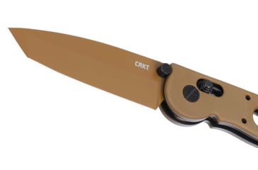Image of CRKT M16?02X Folding Knife, 3.11in, D2 Tool Steel Blade, Drop Point Blade, Tan G10 Handle, M16-02XD