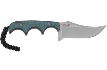 Image of CRKT Minimalist Persian Fixed Blade Knife, 2.76in, 8Cr13MoV Stainless Steel Blade, Persian Blade, Green G10 Handle, 2379