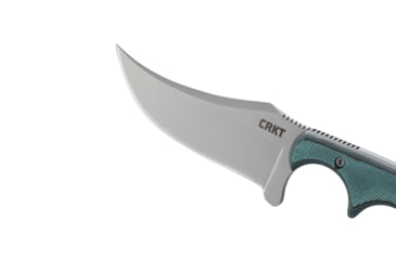 Image of CRKT Minimalist Persian Fixed Blade Knife, 2.76in, 8Cr13MoV Stainless Steel Blade, Persian Blade, Green G10 Handle, 2379