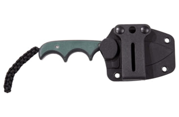 Image of CRKT Minimalist Spear Point Fixed Blade Knife, 2.15in, 8Cr13MoV Stainless Steel Blade, Spear Point Blade, Green G10 Handle, 2396