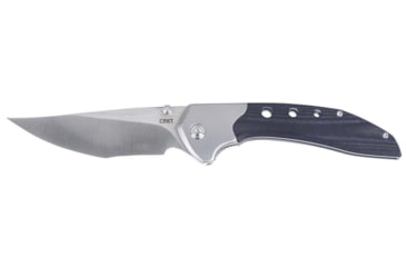 Image of CRKT Orochi Folding Knife, 3.53in, 8Cr13MoV Stainless Steel Blade, Drop Point Blade, Gray/Blue G10 Handle, 5680