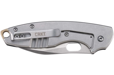 Image of CRKT Pilar III Folding Knife, 2.97in, D2 Tool Steel Blade, Sheepsfoot Blade, Silver G10 Handle, 5317D2
