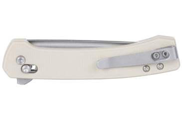 Image of CRKT Q Compact Folding Knife, 3.05in, 14C28N, Drop Point Blade, Sand G10 Handle, 7075S