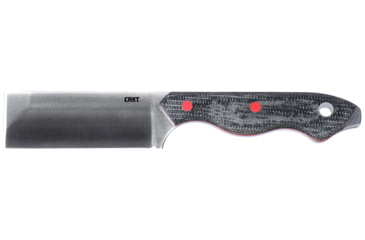 Image of CRKT Razel Fixed Blade Knife, 2.97in, 8Cr13MoV Stainless Steel Blade, Chisel Blade, Silver G10 Handle, 4037