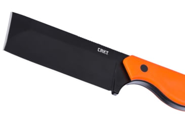 Image of CRKT Razel Fixed Blade Knife, 2.97in, D2, Chisel Blade, Orange G10 Handle, 4037ER