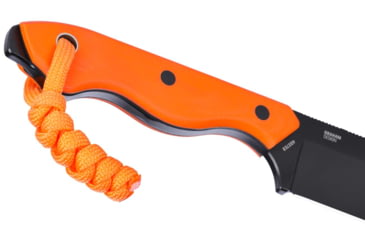 Image of CRKT Razel Fixed Blade Knife, 2.97in, 8Cr13MoV Stainless Steel Blade, Chisel Blade, Orange G10 Handle, 4037ER
