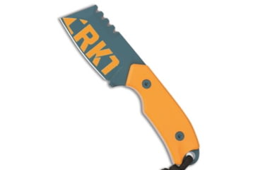 Image of Crkt CRKT Razel Compact Fixed Blade Knife Yellow G-10 3" Blue Ceramic Top Serr D2, Yellow, D2, adult, BHQ-237297