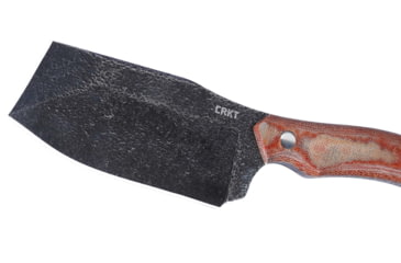 Image of CRKT Razel Nax Fixed Blade Knife, 4.29in, 1075 Carbone Steel, Axe Blade, Brown G10 Handle, 2014