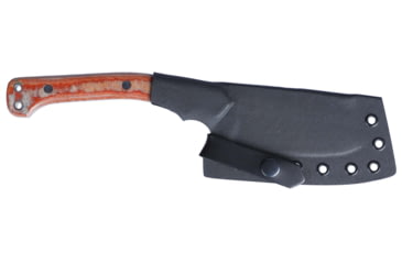 Image of CRKT Razel Nax Fixed Blade Knife, 4.29in, SK5 Carbon Steel Blade, Axe Blade, Brown G10 Handle, 2014