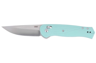 Image of CRKT Sero Folding Knife, 3.02in, S35VN, Drop Point Blade, Aqua G10 Handle, 7170B