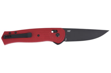 Image of CRKT Sero Folding Knife, 3.02in, D2 Tool Steel Blade, Drop Point Blade, Black/Red G10 Handle, 7170R