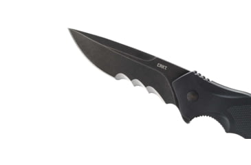 Image of CRKT Shenanigan Assisted Opening Folding Knife, 3.35in, 1.4116, Drop Point, Black Glass Reinforced Nylon Handle, Black, K800KKP