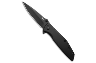 Image of Crkt CRKT Slag Spring Assisted Frame Lock Knife Black Stainless Steel 3" Black, Black, D2, adult, BHQ-226885