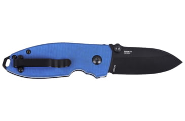 Image of CRKT Squid Button Lock Folding Knife, 2.27in, D2, Drop Point Blade, Blue G10 Handle, 2474BD