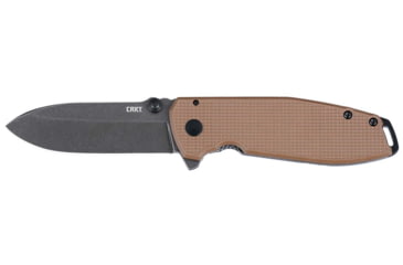 Image of CRKT Squid XM Assisted Opening Folding Knife, 2.95in, 8Cr13MoV, Drop Point, Brown G10 Handle, 2495B