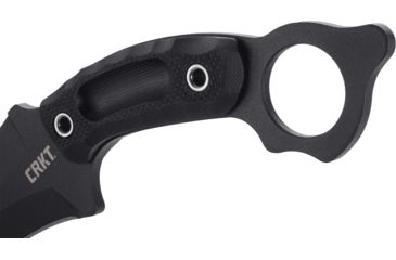 Image of CRKT Du Hoc Fixed Blade Knife w/Sheath, 5.095in SK5 Steel Blade, G10 Handle, Black, 2630