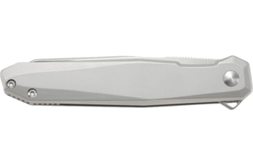 Image of CRKT Facet 3.37in Folding Knife, Sheepsfoot, Plain Satin D2 Steel Blade, Stainless Steel Handle, K230XXP