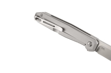 Image of CRKT Facet 3.37in Folding Knife, Sheepsfoot, Plain Satin D2 Steel Blade, Stainless Steel Handle, K230XXP