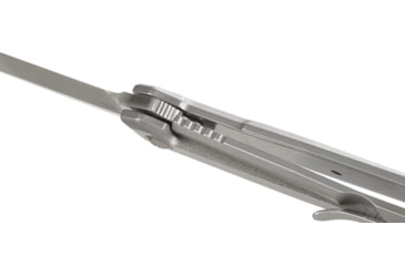 Image of CRKT Facet 3.37in Folding Knife, Sheepsfoot, Plain Satin D2 Steel Blade, Stainless Steel Handle, K230XXP